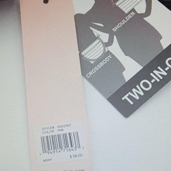 BCBGeneration Two-In-One Hot Pink Puffer Bag - Picture 3 of 4